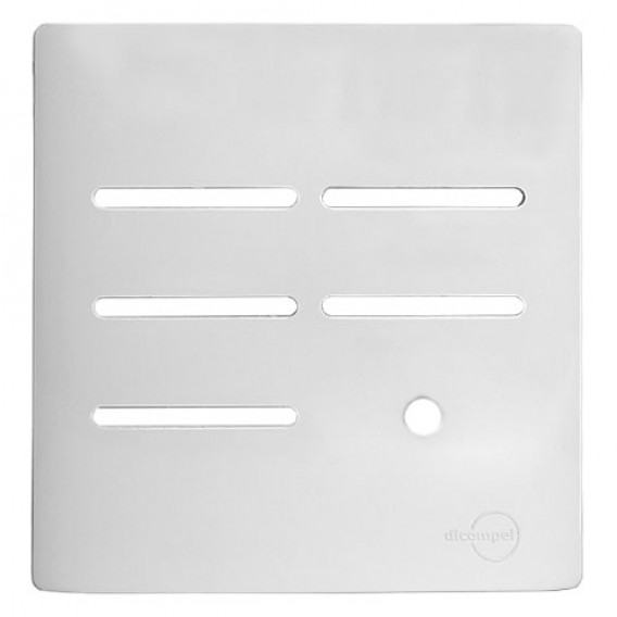 Placa 4x4 5 interruptores + 1 furo - Novara Branco